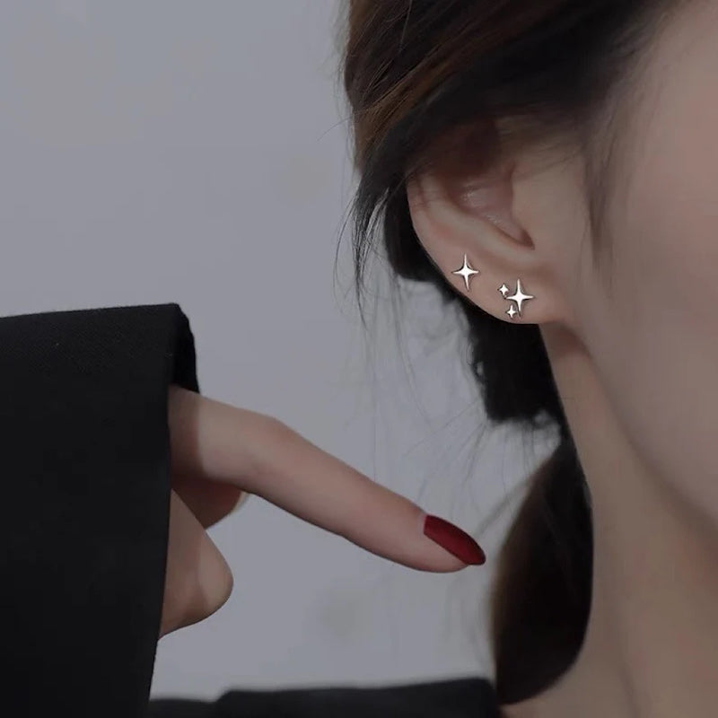 Gold Star Ear Studs
