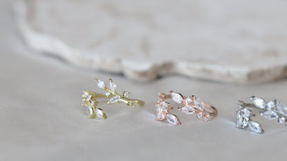 Gold Leaf Adjustable Ring