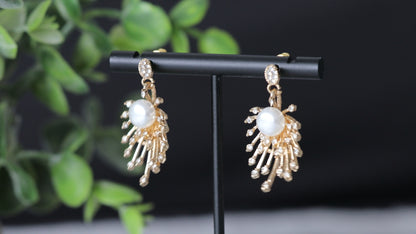 Gold Firework Earrings