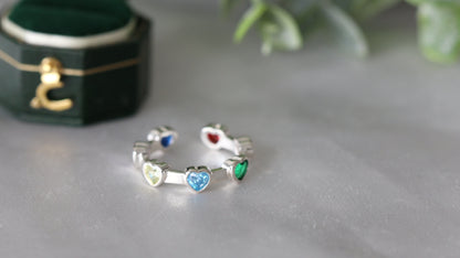 Creative love heart ring