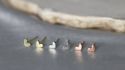 Tiny Heart Studs