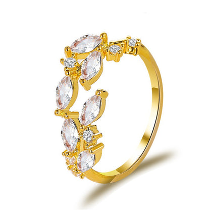 Gold Leaf Adjustable Ring