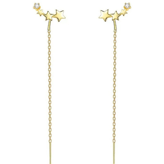 Star Threader Earrings