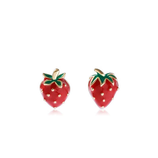 Red Strawberry Earrings