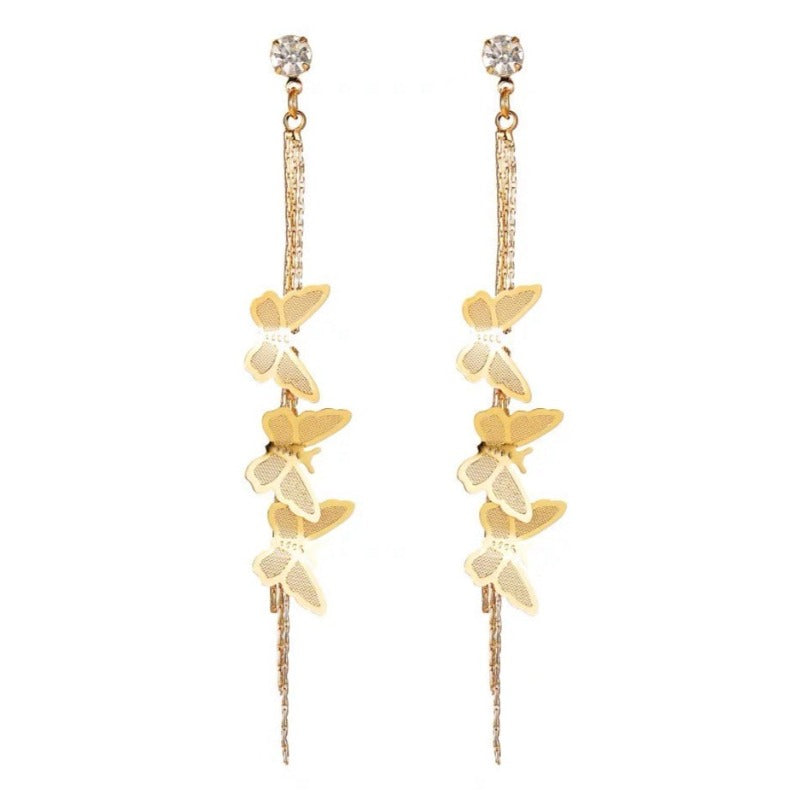 Butterfly Trio Dangle Earrings
