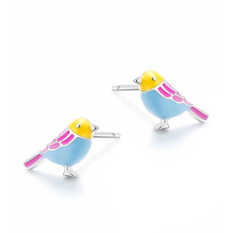Small Bird Studs Earrings