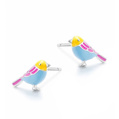 Small Bird Studs Earrings