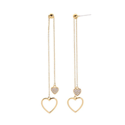 Heart Threader Earrings