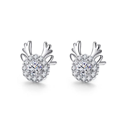 Christmas Reindeer Studs Earrings