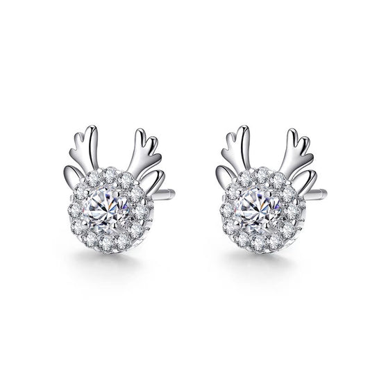 Christmas Reindeer Studs Earrings