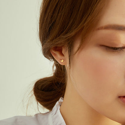 Tiny Heart Studs