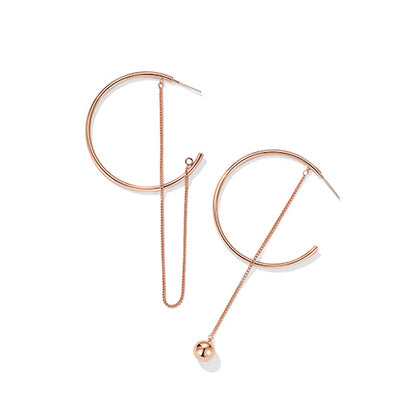 Rose Gold Hoop Earrings