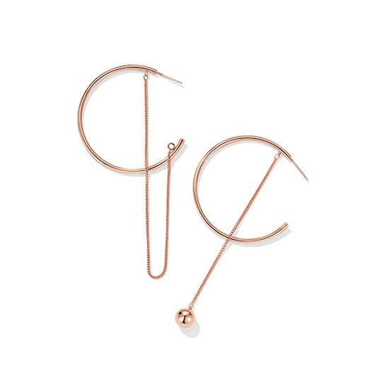 Rose Gold Hoop Earrings