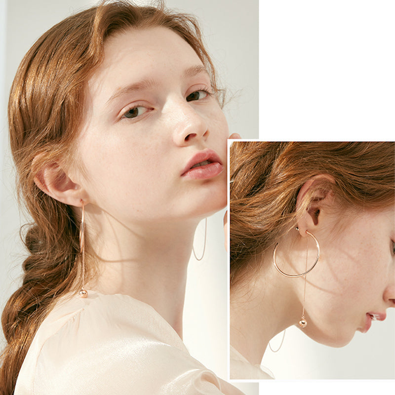 Rose Gold Hoop Earrings