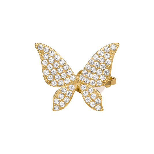 Rose Gold Butterfly Ear Clip