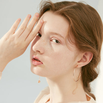 Rose Gold Hoop Earrings
