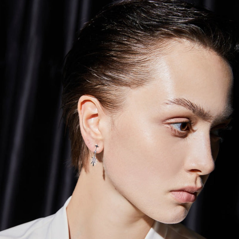 Gold Star Mismatched Earrings
