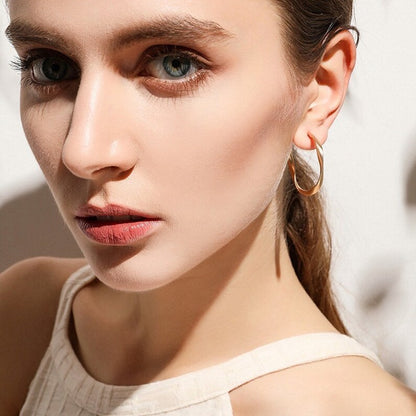 Twist Hoop Earrings
