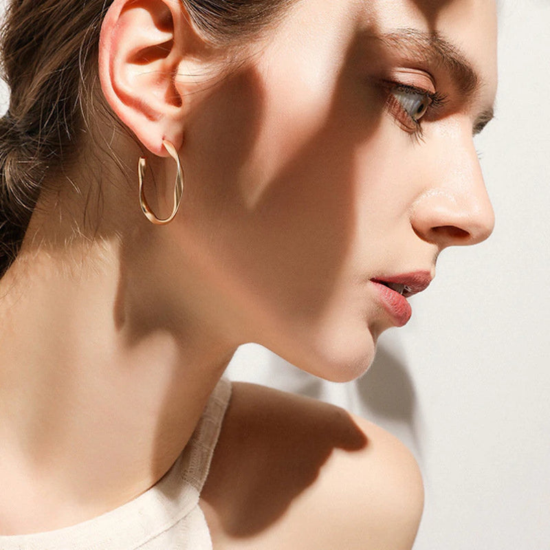 Twist Hoop Earrings