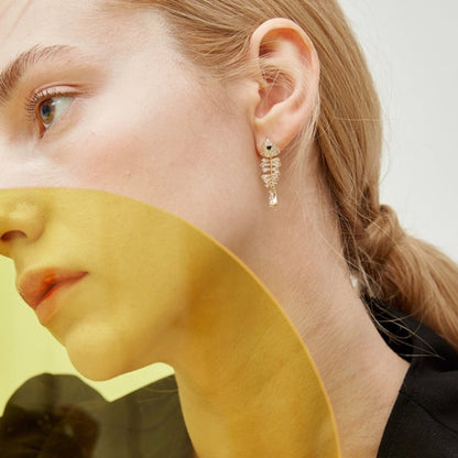 Fish Bone Earrings