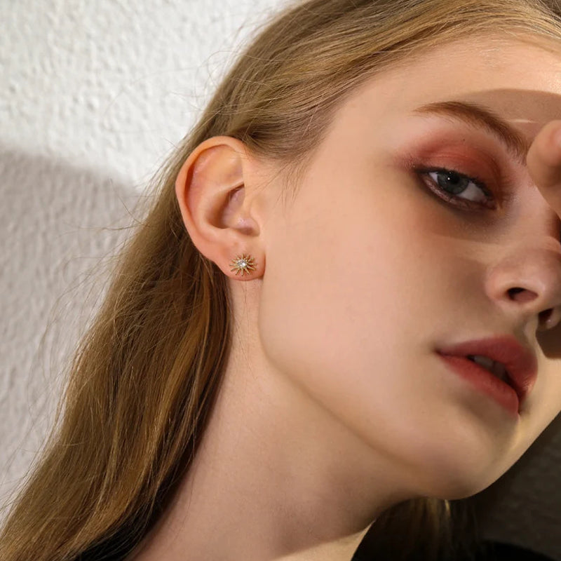 Sun and Moon Studs