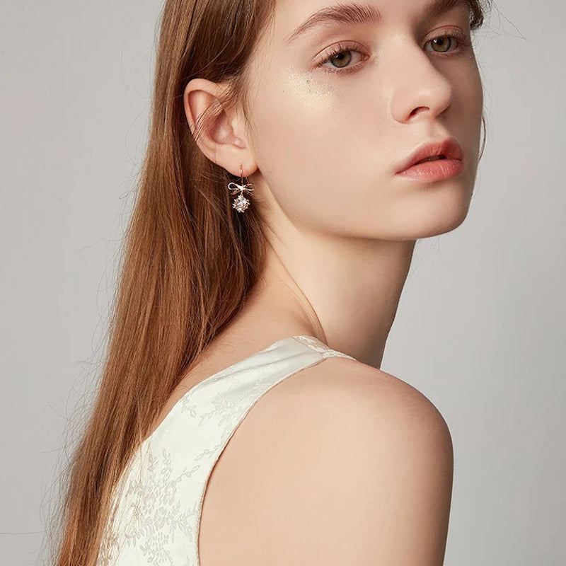 Bow Drop Earrings