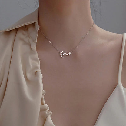 Moon and Star Necklace