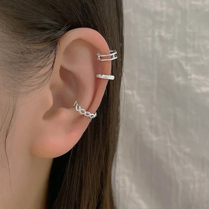 Set of 3 Geometric Ear Cuffs