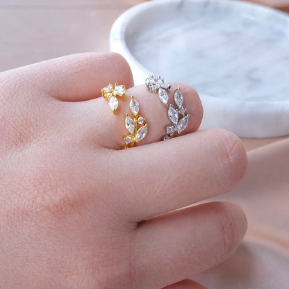 Gold Leaf Adjustable Ring